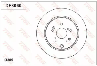 Тормозной диск (TRW: DF8060)