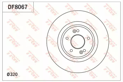 Тормозной диск (TRW: DF8067)