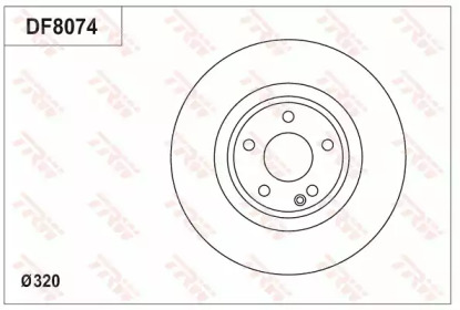 Тормозной диск (TRW: DF8074S)