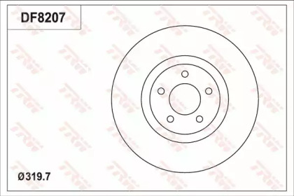 Тормозной диск (TRW: DF8207)