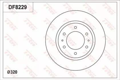 Тормозной диск (TRW: DF8229)