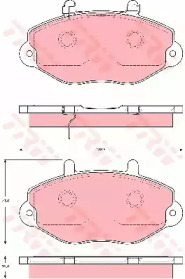 Комплект тормозных колодок (TRW: GDB1573)