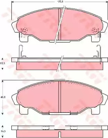 Комплект тормозных колодок (TRW: GDB3071)