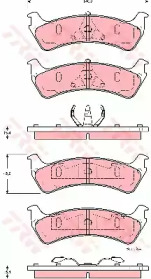 Комплект тормозных колодок (TRW: GDB4123)