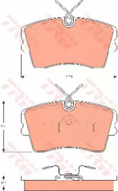 Комплект тормозных колодок (TRW: GDB7575)