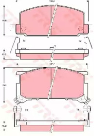 Комплект тормозных колодок (TRW: GDB898)