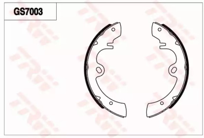 Комлект тормозных накладок (TRW: GS7003)