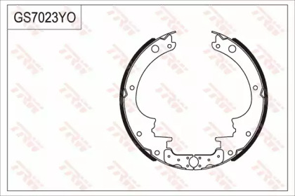 Комлект тормозных накладок (TRW: GS7023)