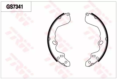 Комлект тормозных накладок (TRW: GS7341)