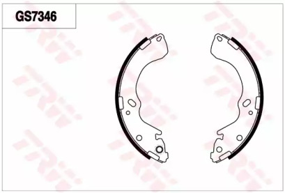 Комлект тормозных накладок (TRW: GS7346)