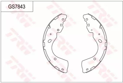 Комлект тормозных накладок (TRW: GS7843)