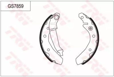 Комлект тормозных накладок (TRW: GS7859)