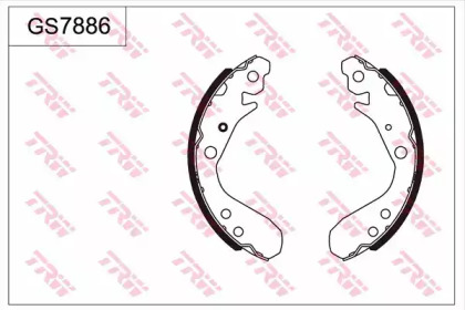 Комлект тормозных накладок (TRW: GS7886)