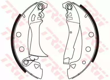 Комлект тормозных накладок (TRW: GS8037)