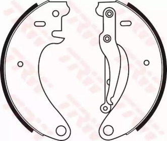 Комлект тормозных накладок (TRW: GS8050)