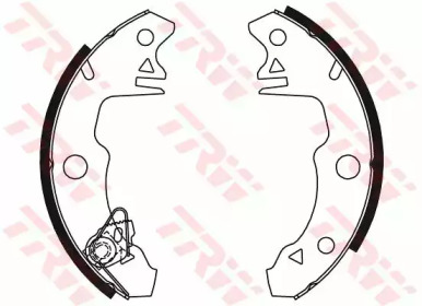Комлект тормозных накладок (TRW: GS8319)