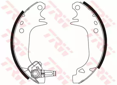 Комлект тормозных накладок (TRW: GS8321)
