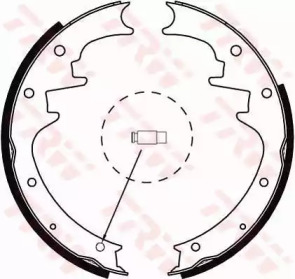 Комлект тормозных накладок (TRW: GS8444)
