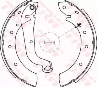 Комлект тормозных накладок (TRW: GS8622)