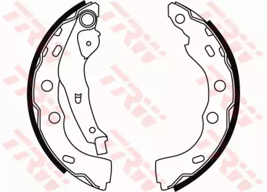 Комлект тормозных накладок (TRW: GS8727)
