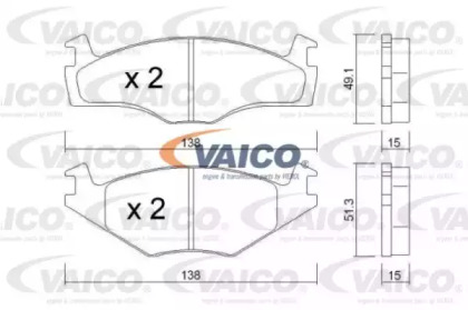 Комплект тормозных колодок (VAICO: V10-8100-1)