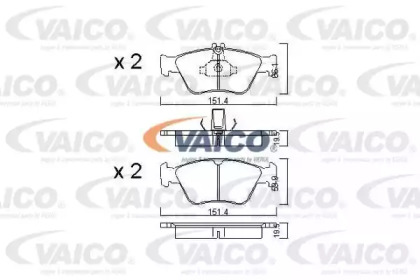 Комплект тормозных колодок (VAICO: V30-8121-1)