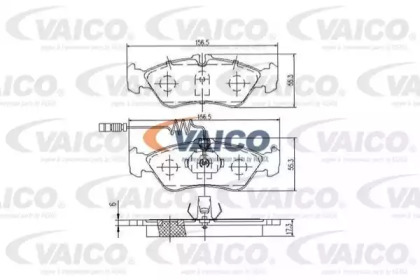 Комплект тормозных колодок (VAICO: V30-8143-1)