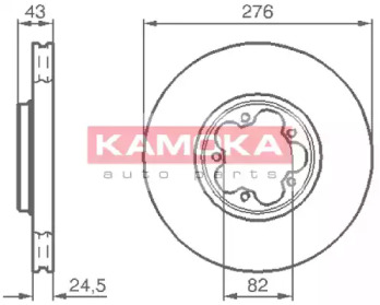 Тормозной диск (KAMOKA: 1032226)