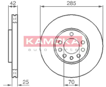 Тормозной диск (KAMOKA: 1032382)