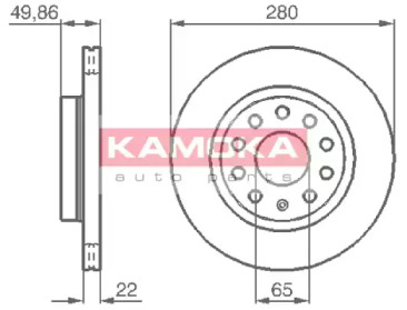 Тормозной диск (KAMOKA: 1032446)