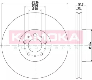 Тормозной диск (KAMOKA: 1032742)