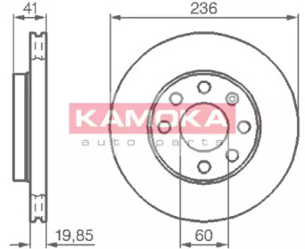 Тормозной диск (KAMOKA: 103302)