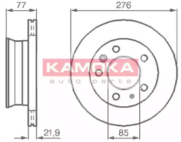 Тормозной диск (KAMOKA: 103306)