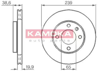 Тормозной диск (KAMOKA: 103350)