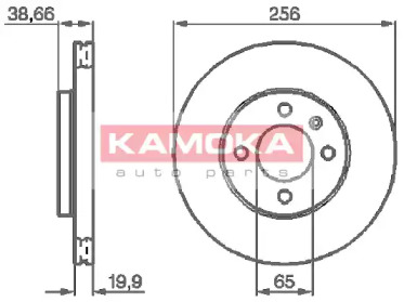 Тормозной диск (KAMOKA: 103414)