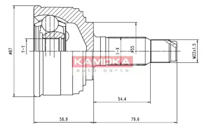 Шарнирный комплект (KAMOKA: 6000)