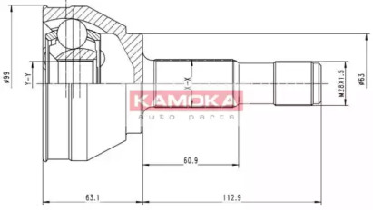 Шарнирный комплект (KAMOKA: 6152)