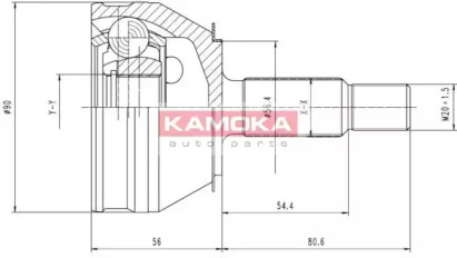 Шарнирный комплект (KAMOKA: 6190)