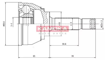 Шарнирный комплект (KAMOKA: 6248)