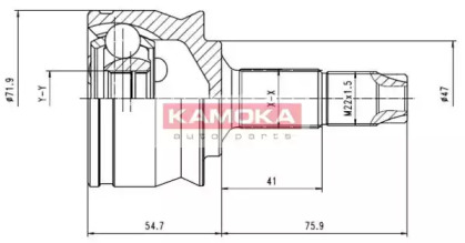 Шарнирный комплект (KAMOKA: 6259)