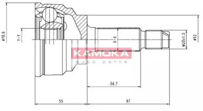 Шарнирный комплект (KAMOKA: 6290)