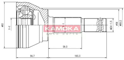 Шарнирный комплект (KAMOKA: 6292)