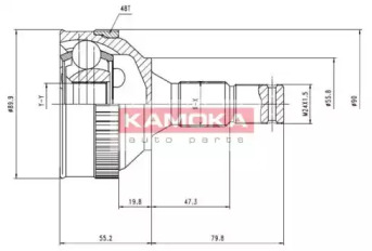 Шарнирный комплект (KAMOKA: 6420)