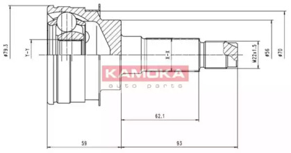 Шарнирный комплект (KAMOKA: 6476)