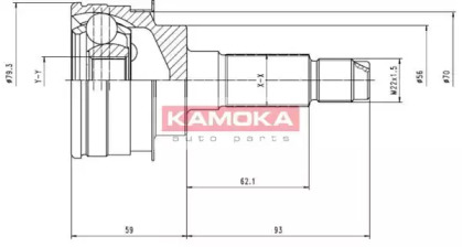 Шарнирный комплект (KAMOKA: 6478)