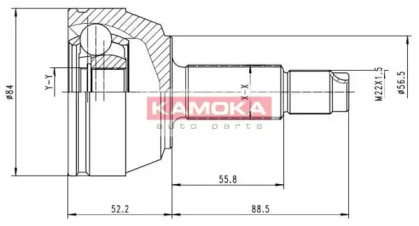 Шарнирный комплект (KAMOKA: 6514)