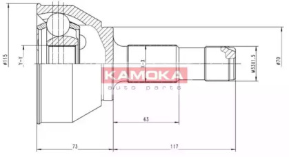 Шарнирный комплект (KAMOKA: 6556)