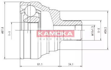 Шарнирный комплект (KAMOKA: 6586)