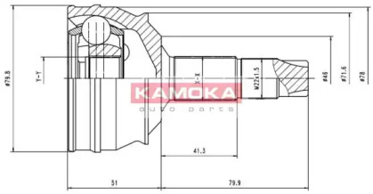 Шарнирный комплект (KAMOKA: 6632)