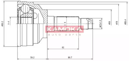 Шарнирный комплект (KAMOKA: 6642)